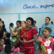 Worship in Living way Church, Nadi, Fiji