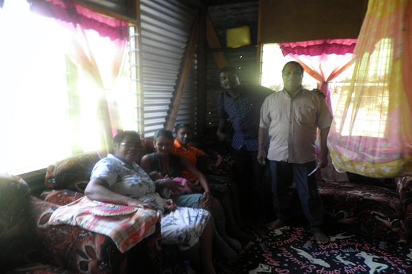 Pastor Vijay’s team visiting a family in Bulileka, Labasa
